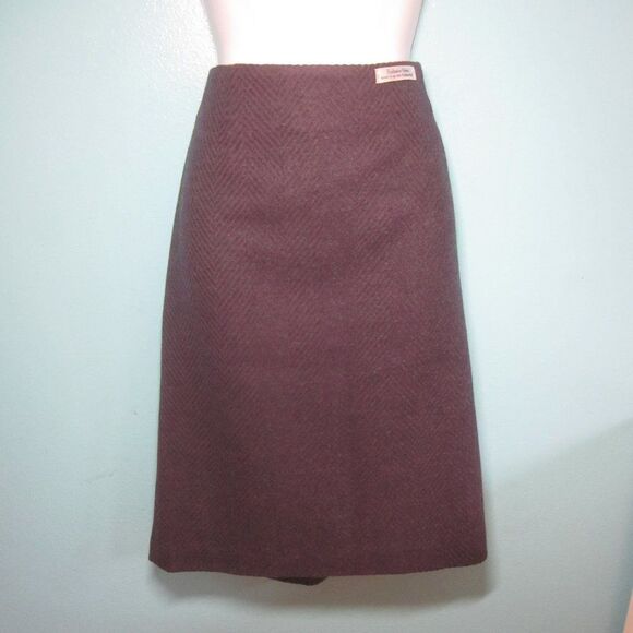 NEW! Vintage Unworn Wool Pendleton Skirt Womens Size 10P Gray & Purple 32" Waist - Picture 3 of 15